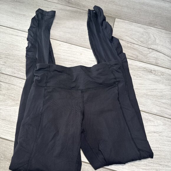 Lululemon Womens Black Leggings Size 4 With 30" Inseam - Picture 1 of 9